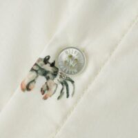 Milkbarn Kids "Coastal Crab" Collar Button Up Shirt & Shorts Set