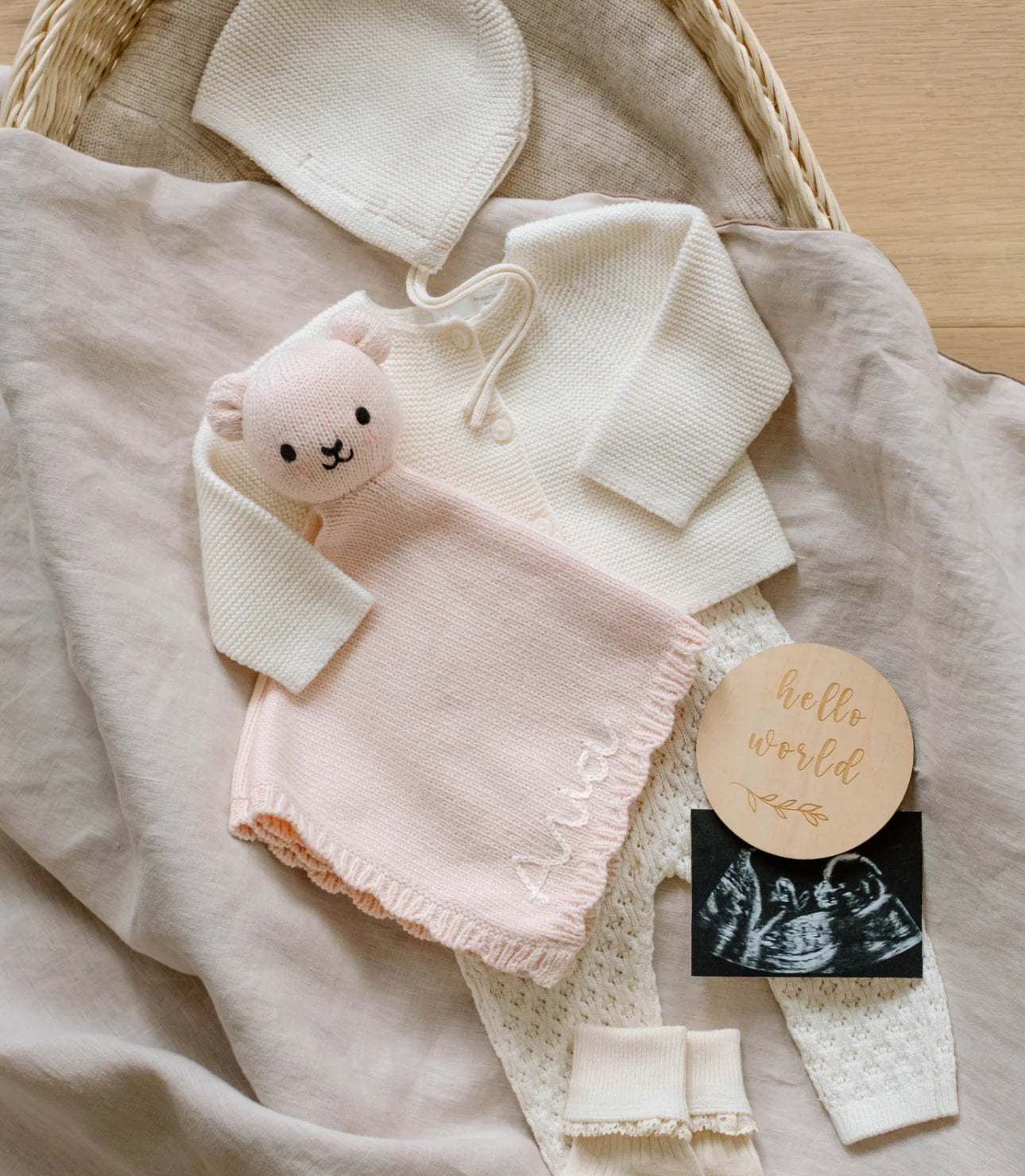 Cuddle + Kind “Baby Bear” Lovey-Blush