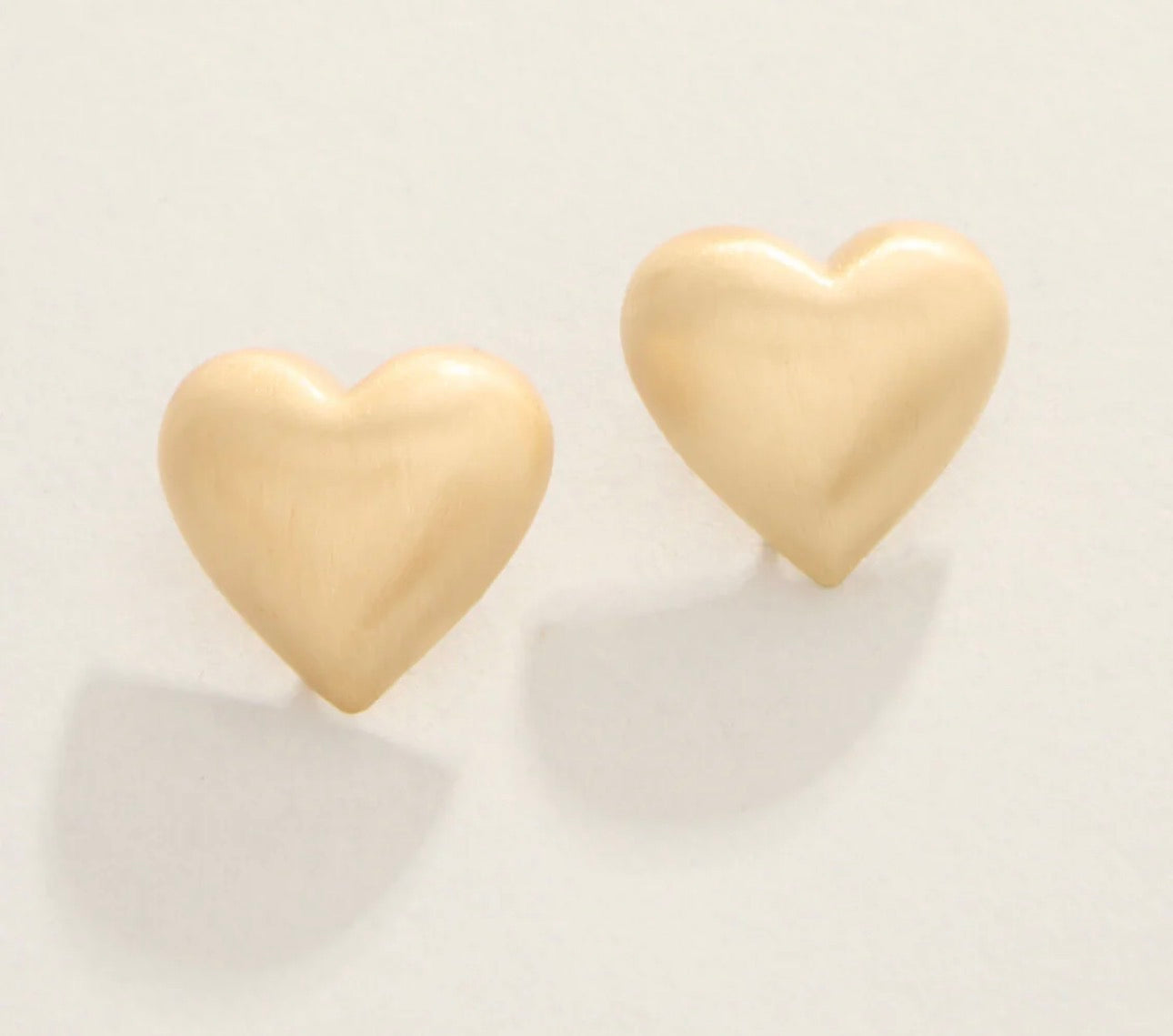 Spartina 449 Anastasia Heart Stud Earrings -Gold