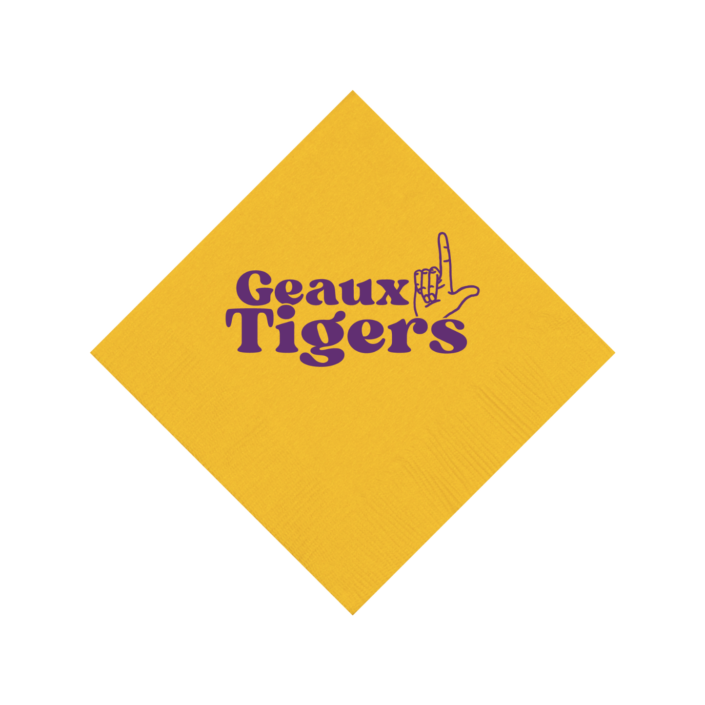 Victory Lap Cocktail Napkin-Geaux Tigers