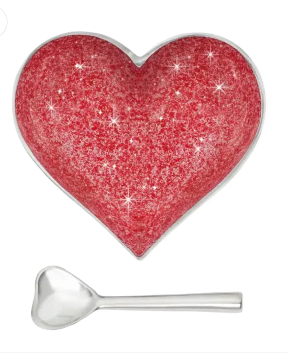 Inspired Generations "Sparkly Red" Heart w/Heart Spoon