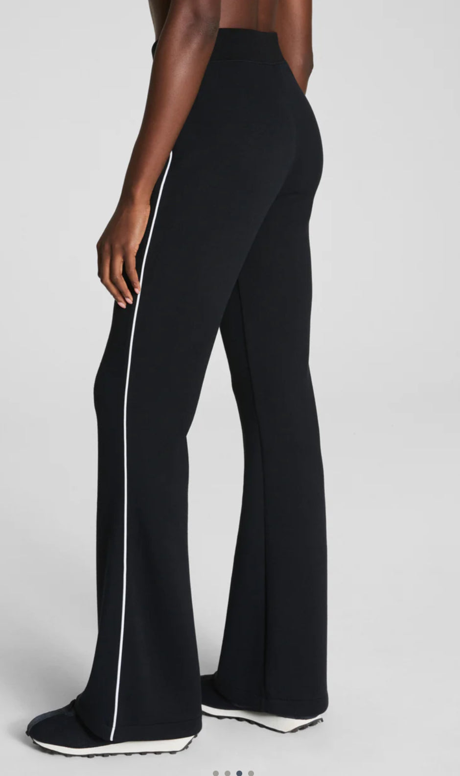 Spanx AirPique Flare Track Pant - Very Black