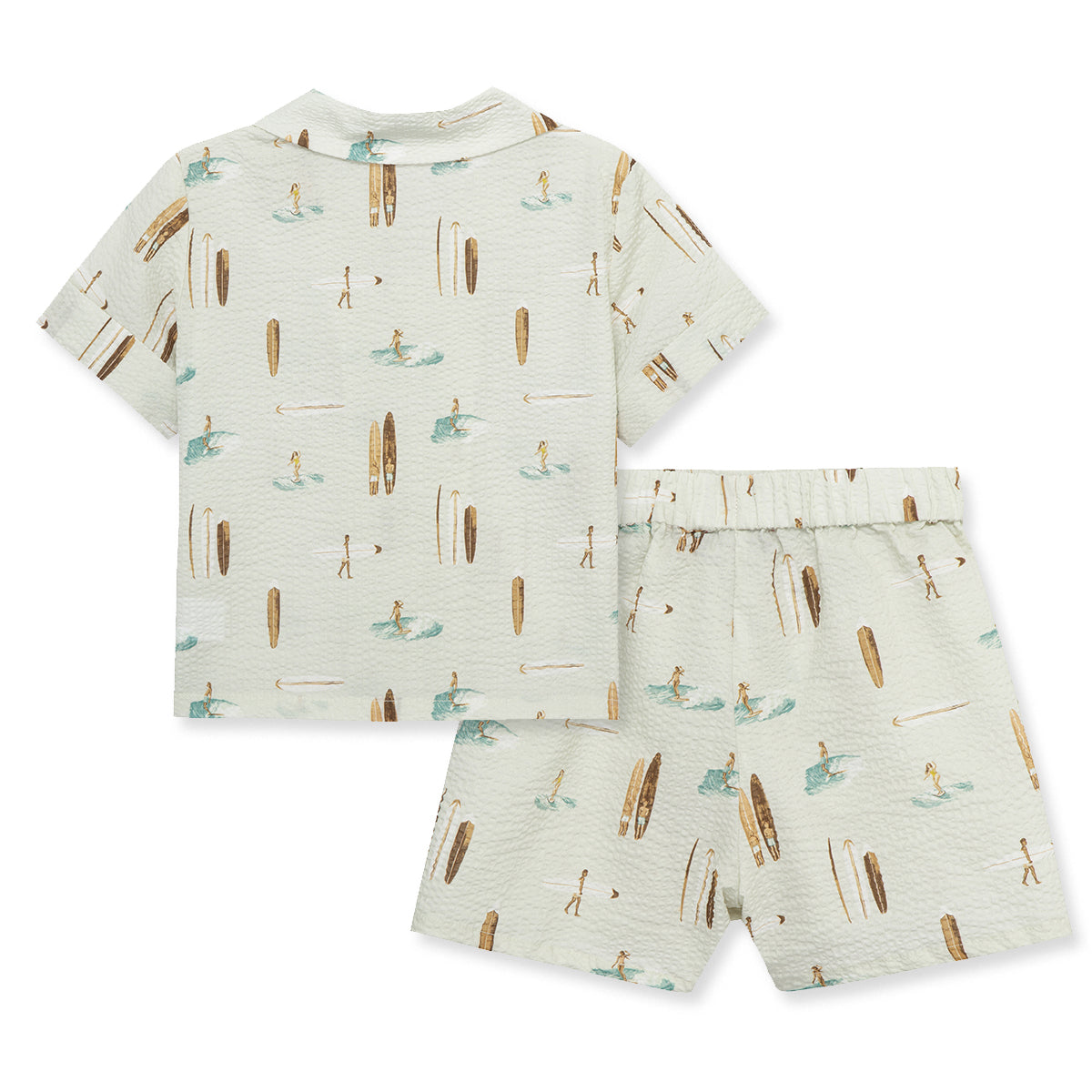 Milkbarn Kids "Vintage Surf" Button Up 2-Piece Set