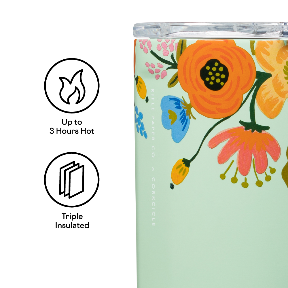 Corkcicle x Rifle Paper Co. “Lively Floral” Gloss Mint - 16oz Mug