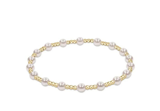 Enewton Extends “Classic Sincerity” 4mm Bracelet-Pearl