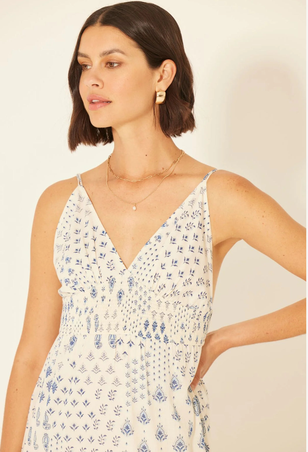 Bila 77 “Jordan” Dress- Pearl/Blue