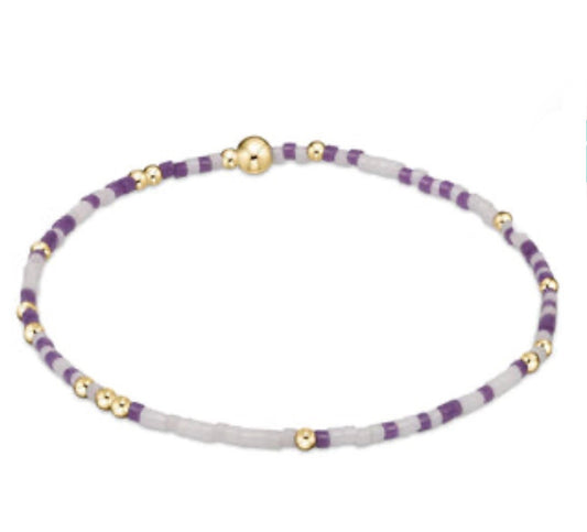 Enewton Gameday "Hope Unwritten" Bracelet-Purple/White