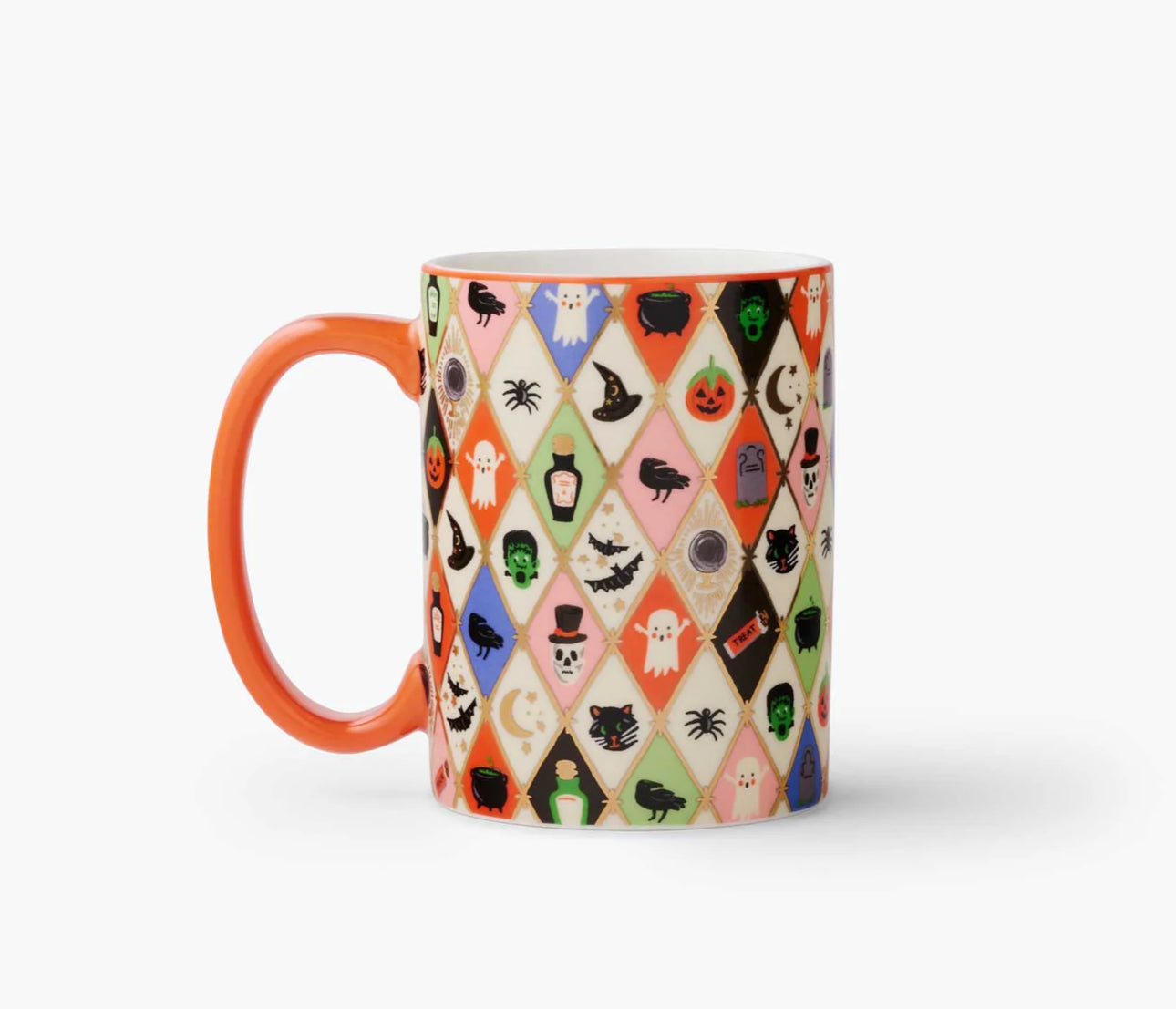 Rifle Paper Co. "Halloween Argyle" Porcelain Mug