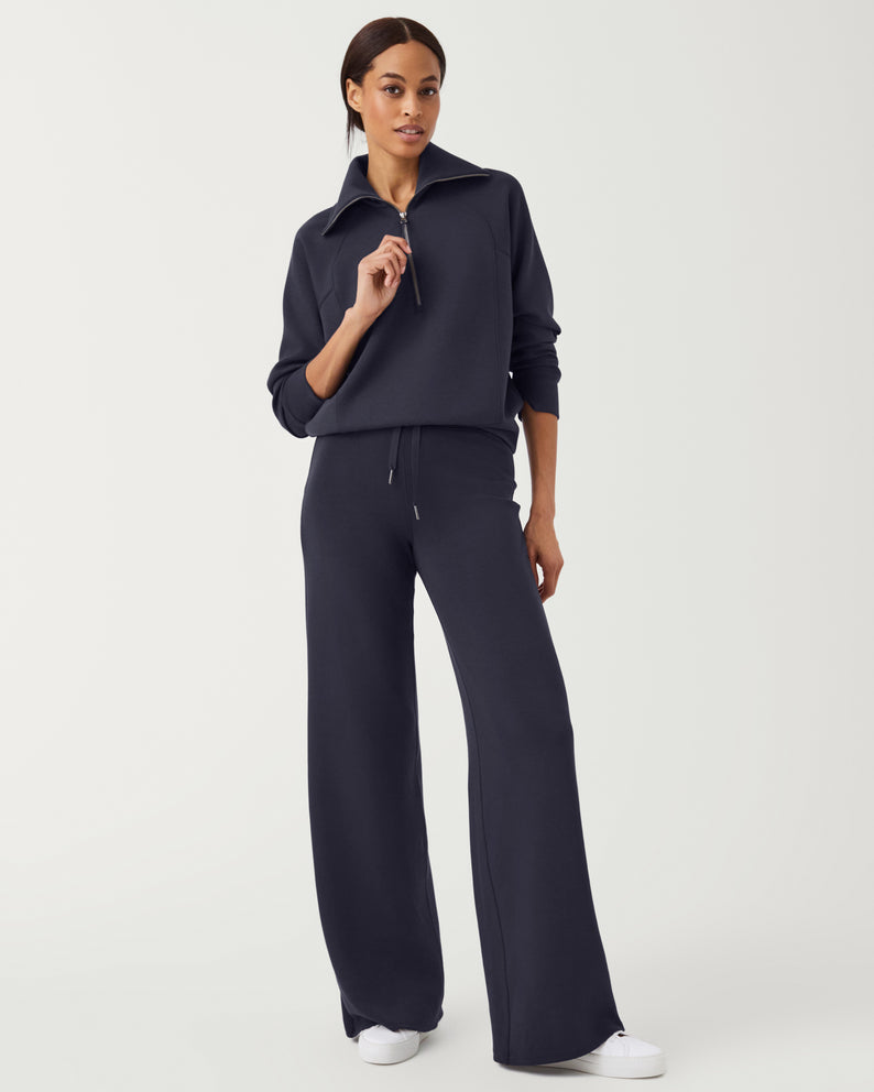 Spanx AirEssentials Wide Leg Pant-Very Black