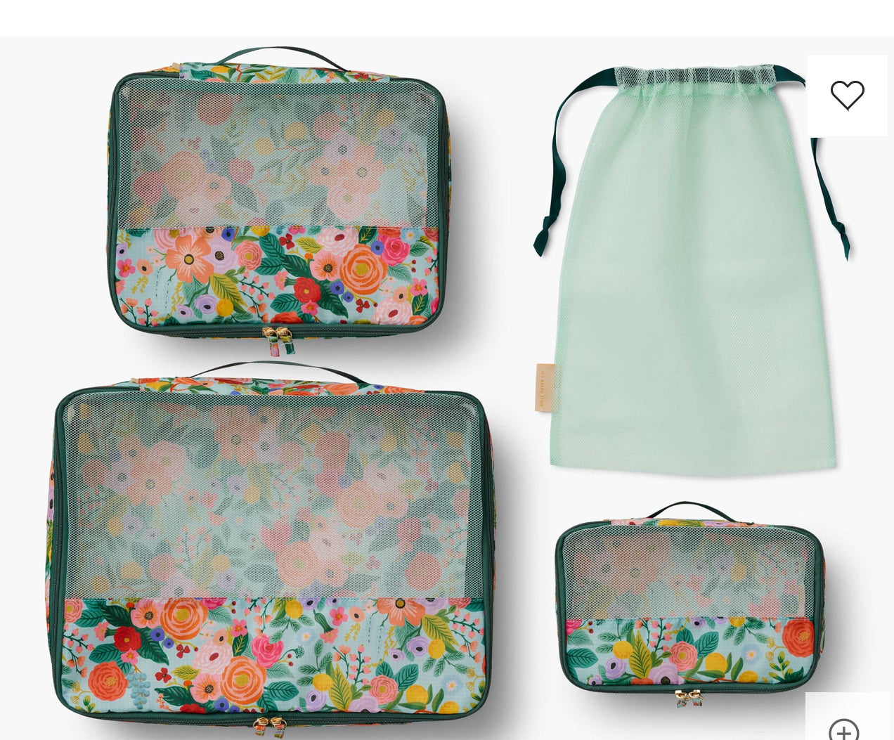 Rifle Paper Co. “Garden Party” Packing Cube Set