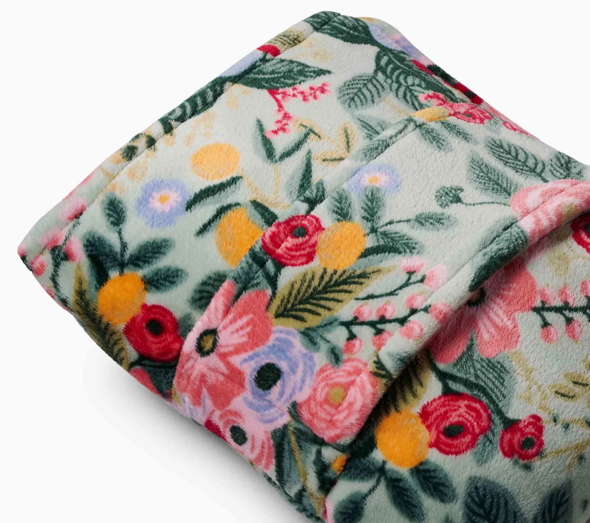 Rifle Paper Co. "Garden Party" Fleece Travel Blanket
