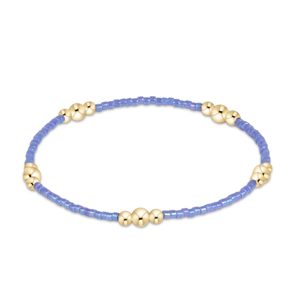 Enewton “Hope Purpose” Gold Bracelet - Bright Blue