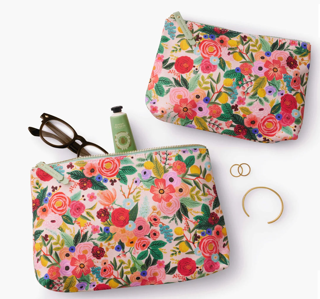Rifle Paper Co. “Garden Party” Zippered Pouch Set