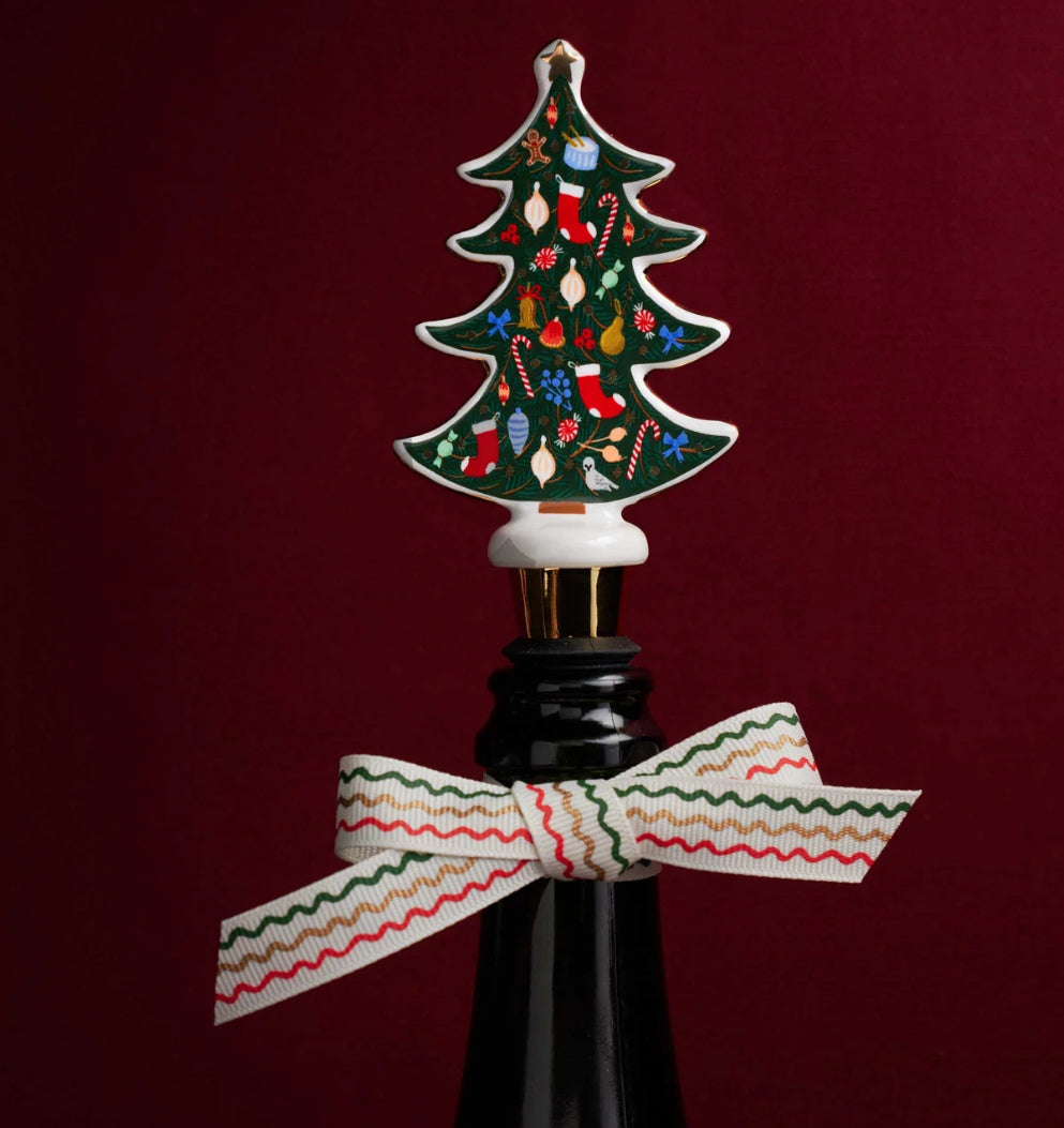 Rifle Paper Co. "Nutcracker" Porcelain Winestopper