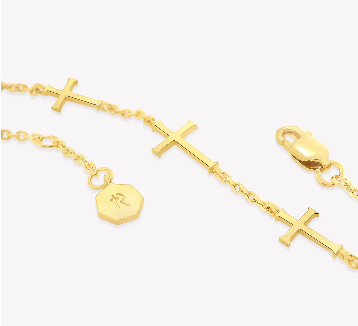 Rizen Calvary Cross Bracelet-Gold