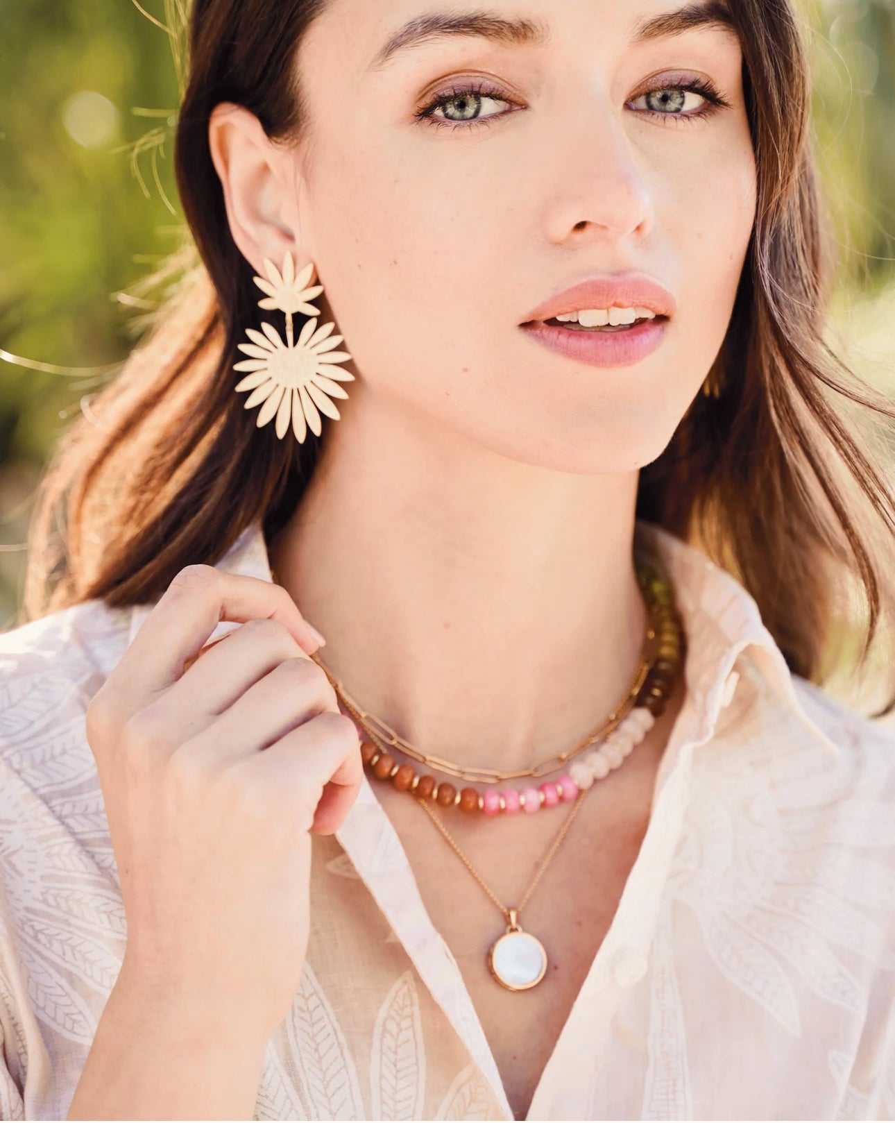 Spartina 449 Palmetto Earrings-Gold
