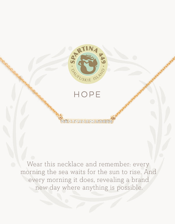 Spartina 449 Sea La Vie Necklace-Hope/Horizon-Gold