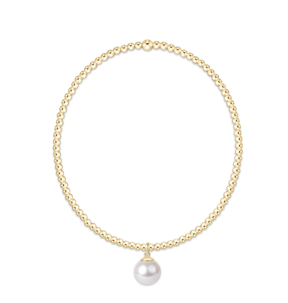 Enewton "Classic Gold" 2mm Bracelet-Classic Pearl 8mm Charm