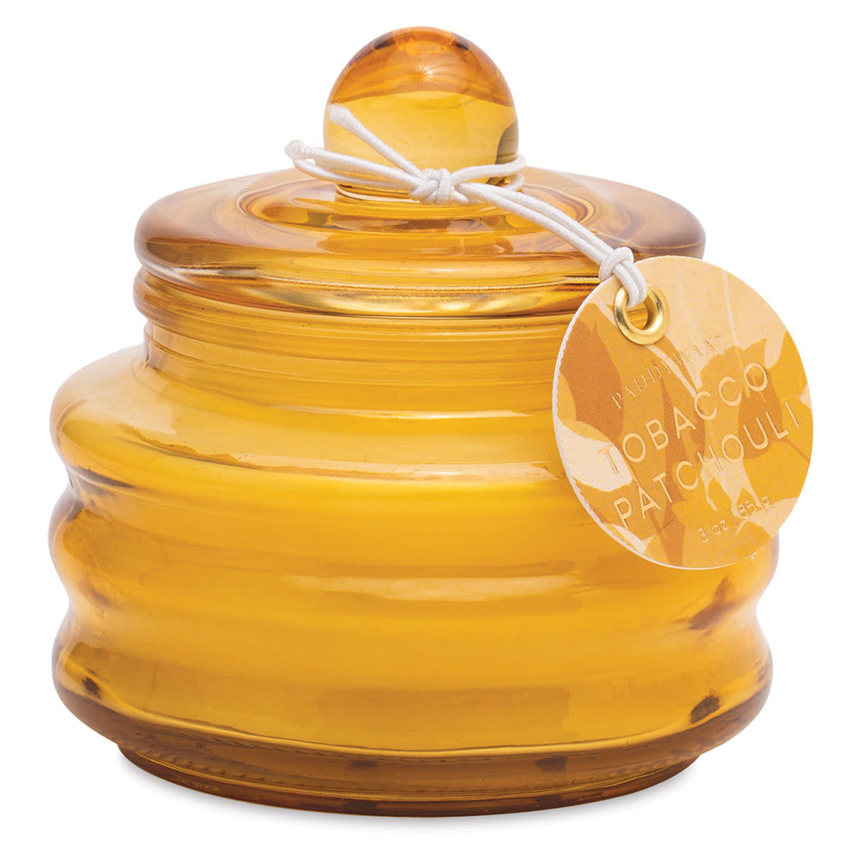 Paddywax Beam Candle 3oz Ochre Glass - Tobacco Patchouli