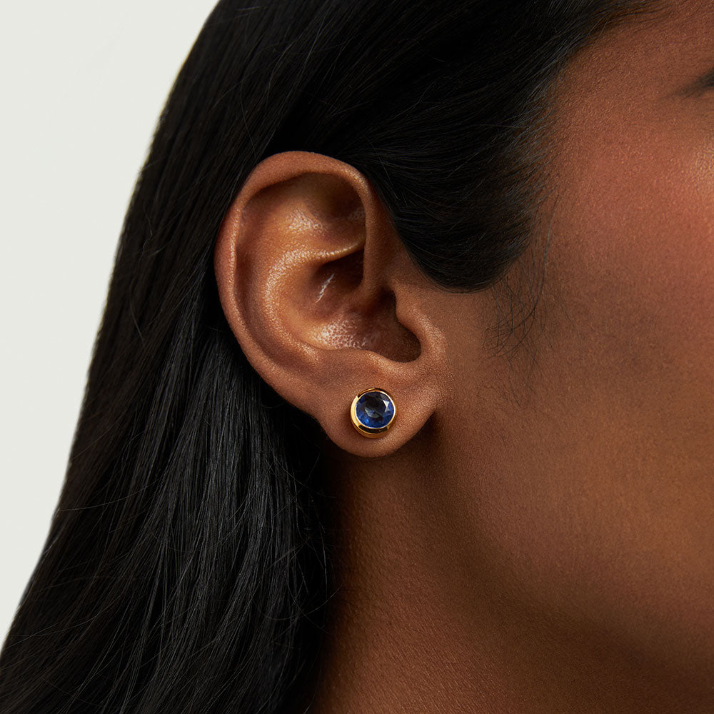 Dean Davidson Signature Midi Knockout Studs in Midnight Blue (Tanzanite)