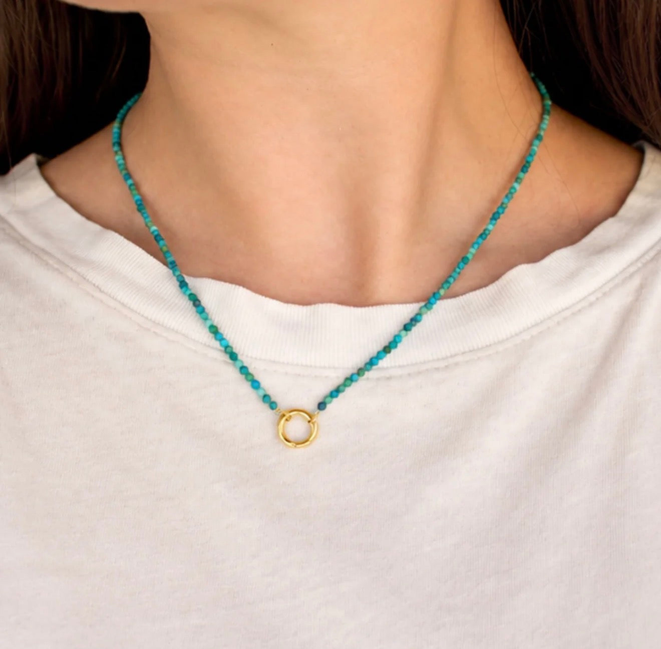 LeMel Capri Turquoise Beaded Necklace