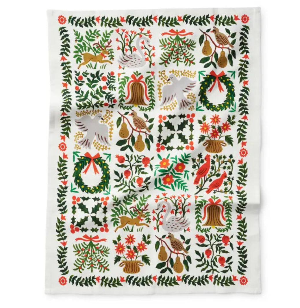 Rifle Paper Co. “Christmastide” Tea Towel