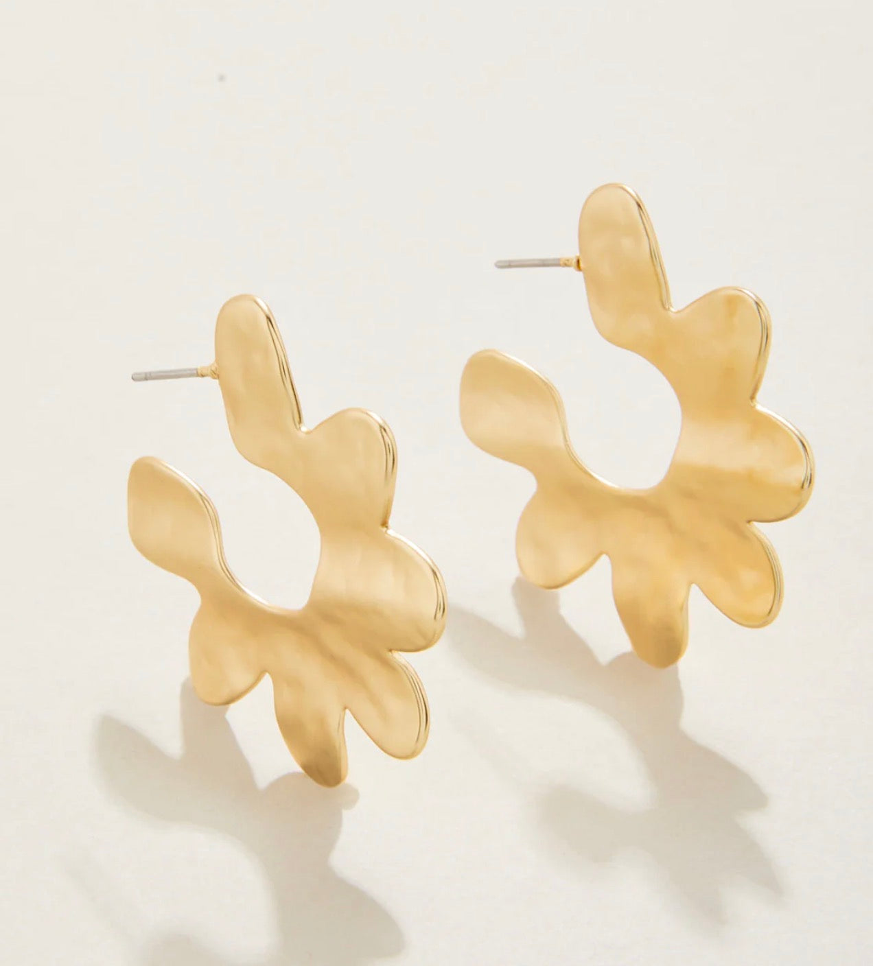 Spartina 449 Kai Flower Hoop Earrings -Gold