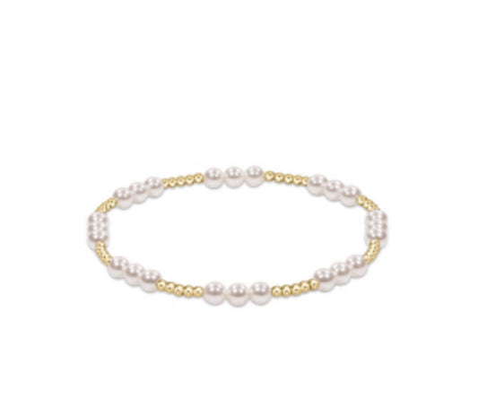 Enewton “Classic Joy” Pattern 4mm Bead Bracelet-Pearl