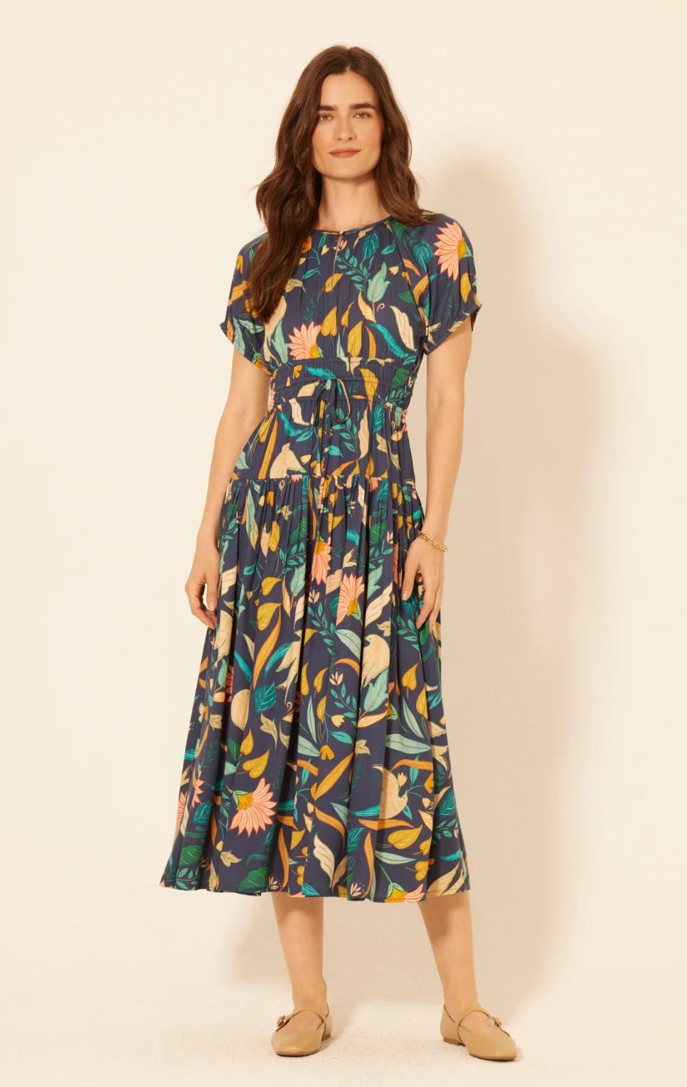 Bila 77 "Hidden Oaks" Dress-Navy Meadowbrook