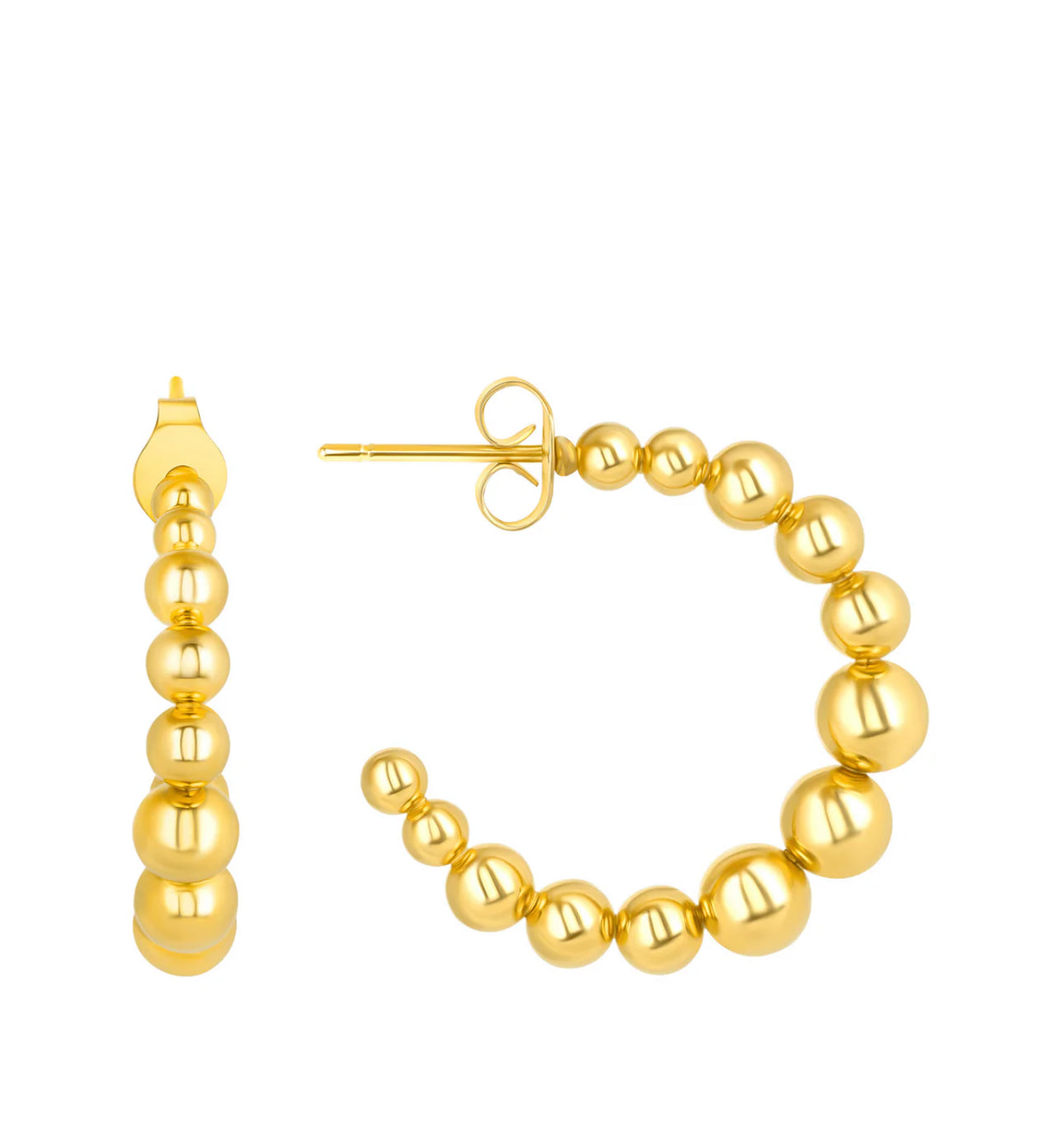 LeMel Beaded Hoop Earrings