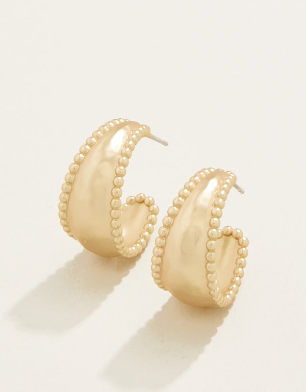 Spartina 449 Milly Hoop Earrings-Gold