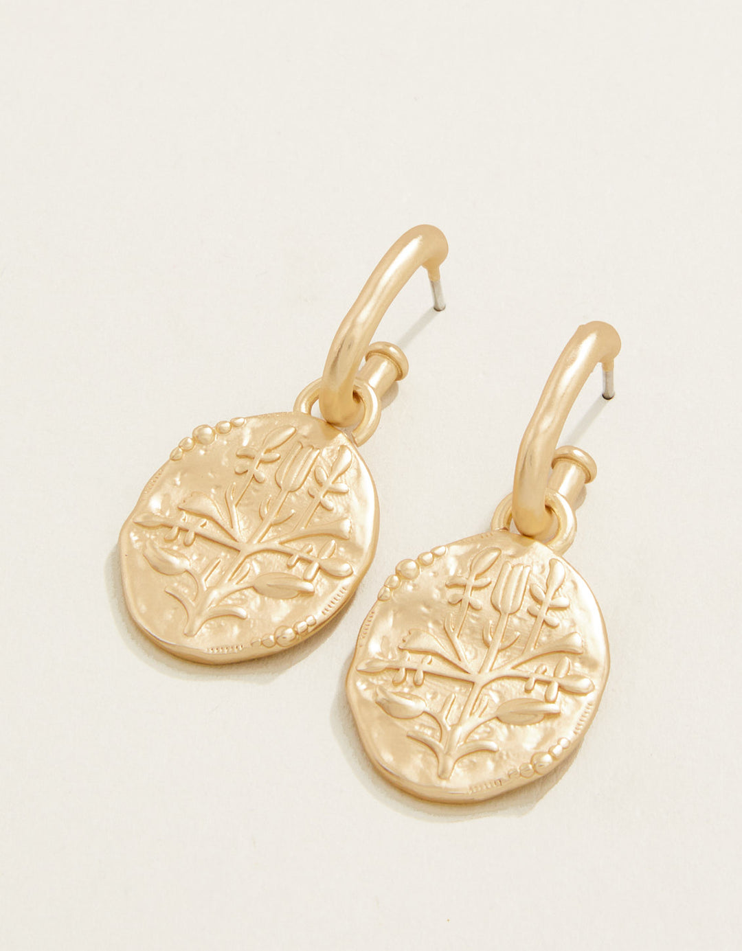 Spartina 449 Milly Hoop Earrings-Gold