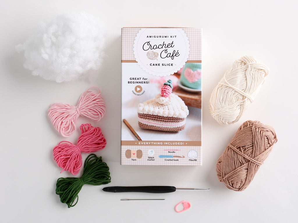 Crochet Cafe "Cake Slice" Amigurumi Kit