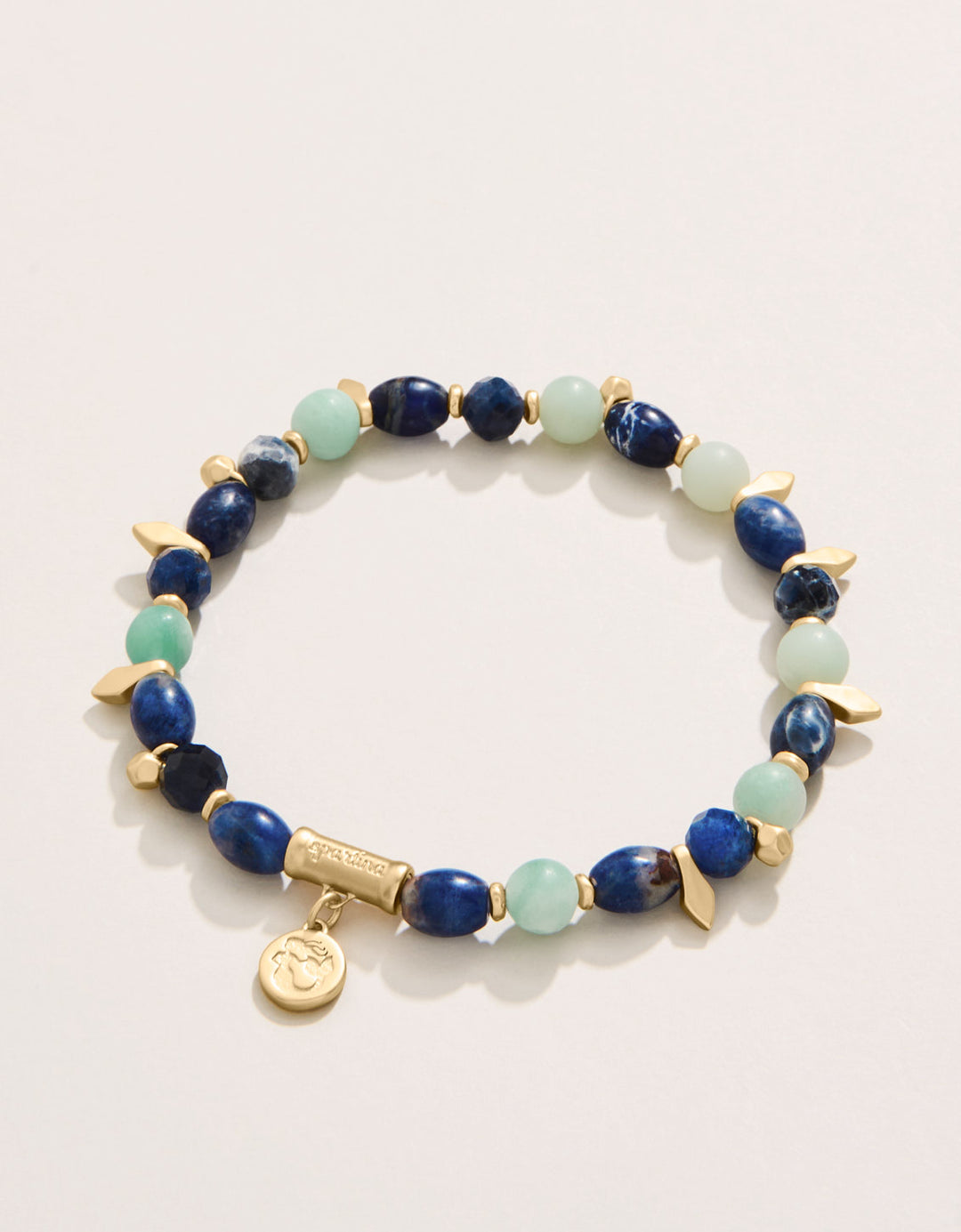 Spartina 449 Stretch Bracelet 6mm-Tropical Blue Fringe