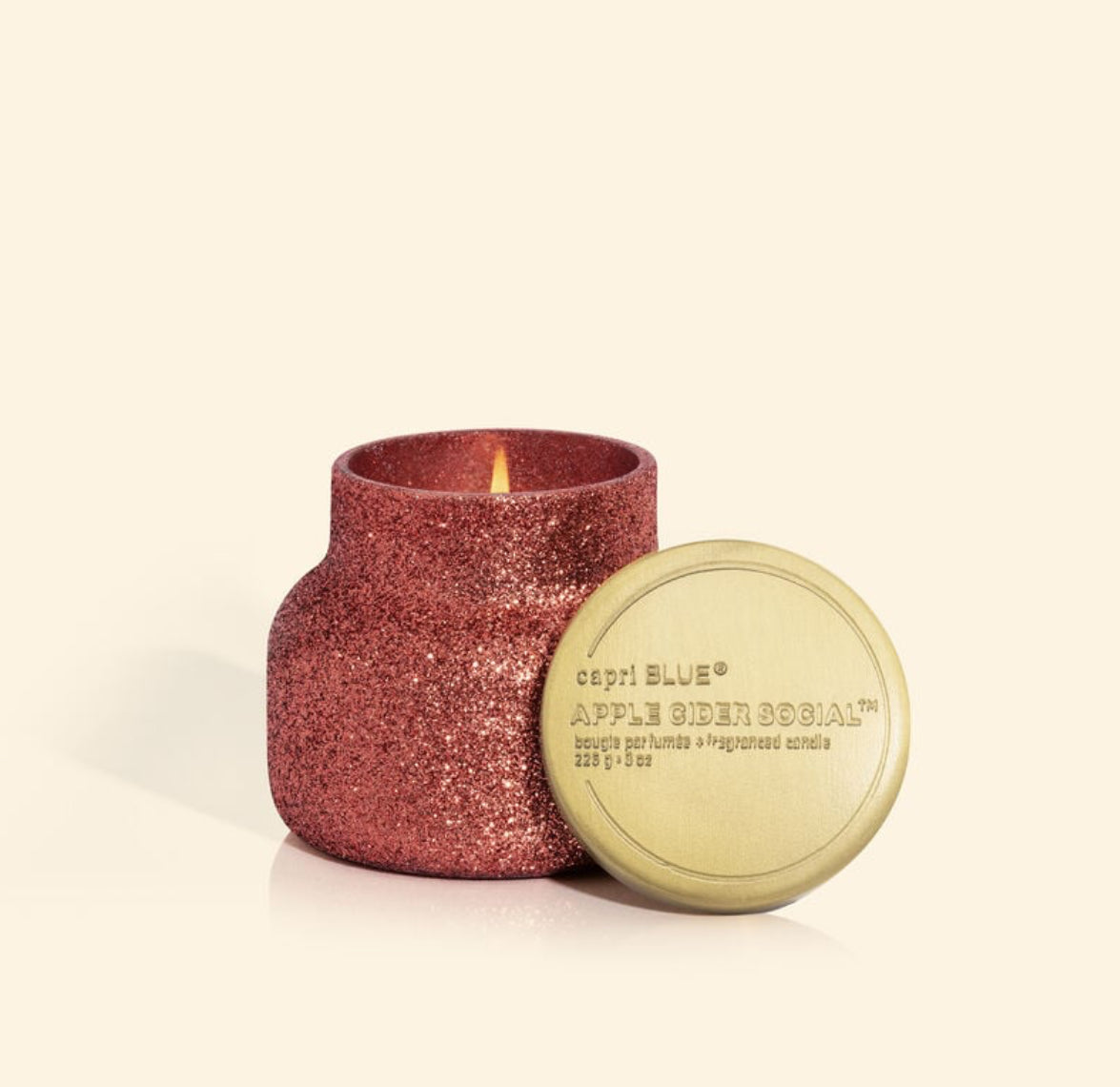 Capri Blue "Apple Cider Social" Glam Signature Jar Candle - 8oz