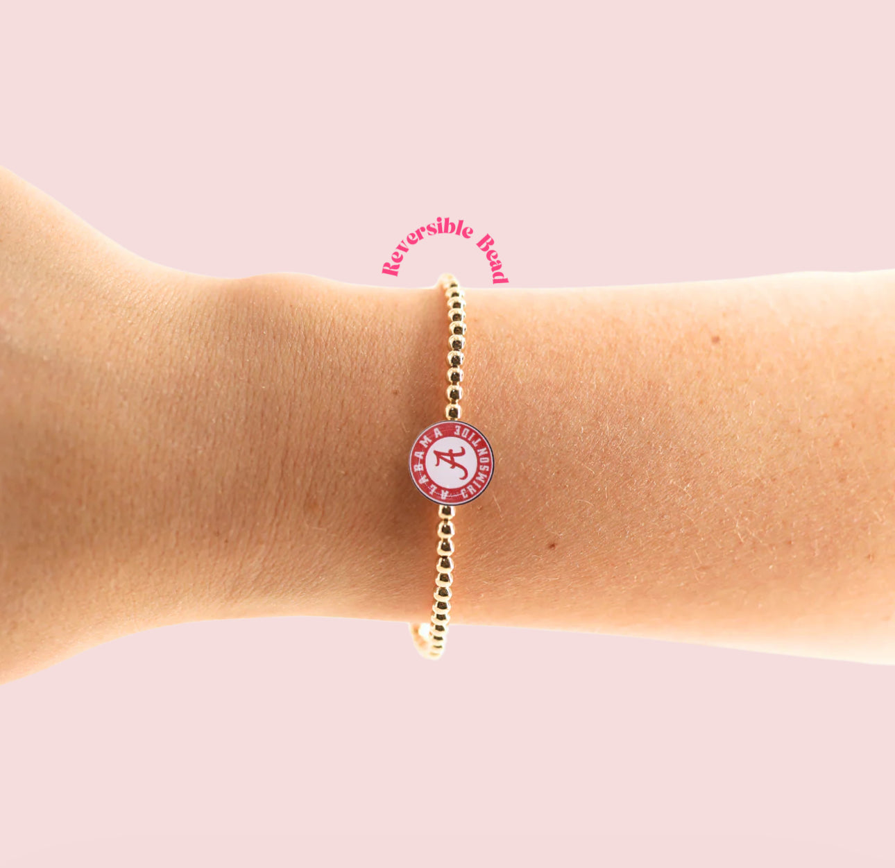 Beaded Blondes "Alabama Logo" Sprinkle Bracelet Stack-Standard 6.75"