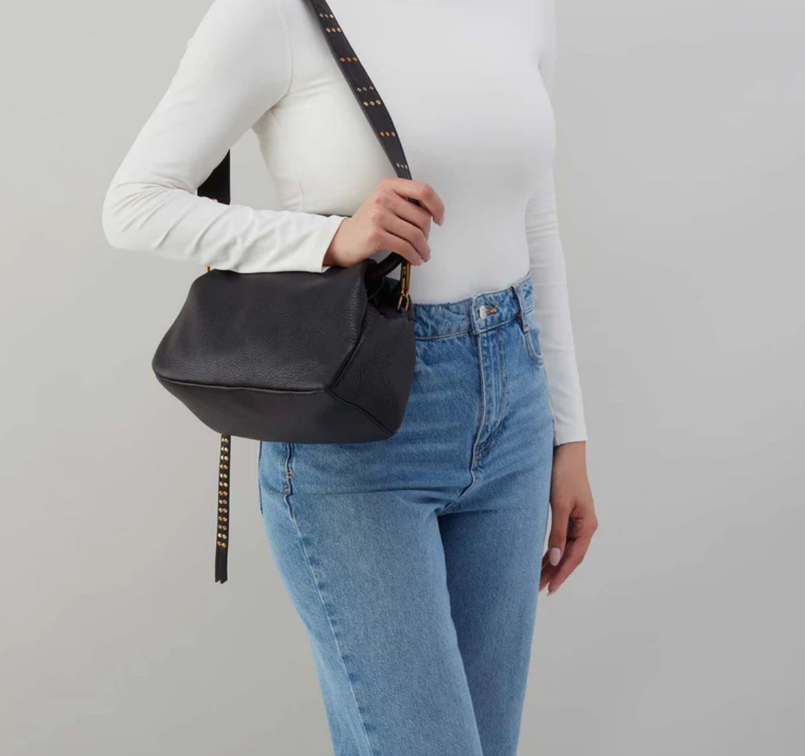 Hobo Bags "Darling" Small Satchel-Black