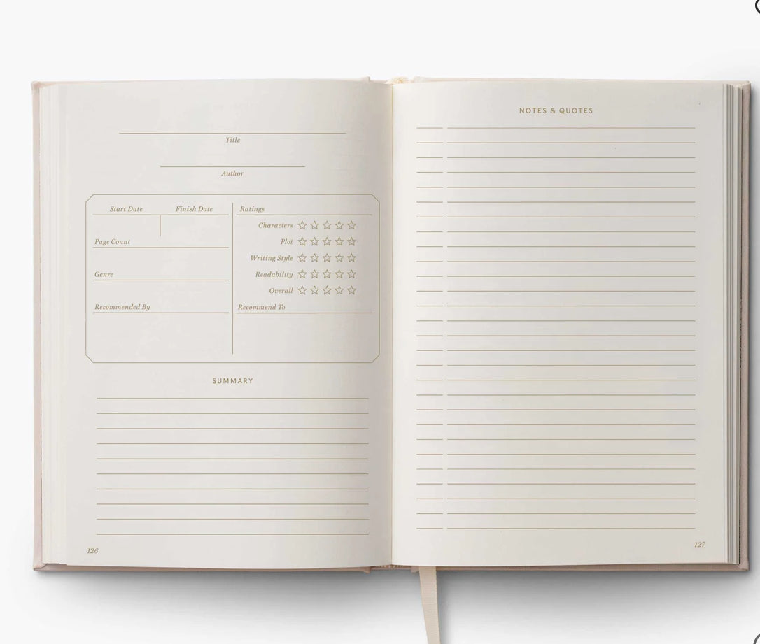 Rifle Paper Co. "Book Club" Embroidered Book Journal