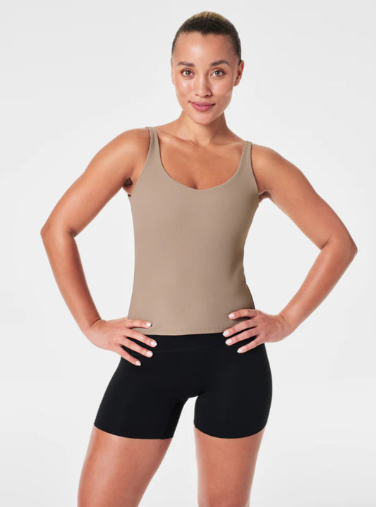 SPANXshape™ Get Moving
Contour Rib Shelf Tank -Driftwood