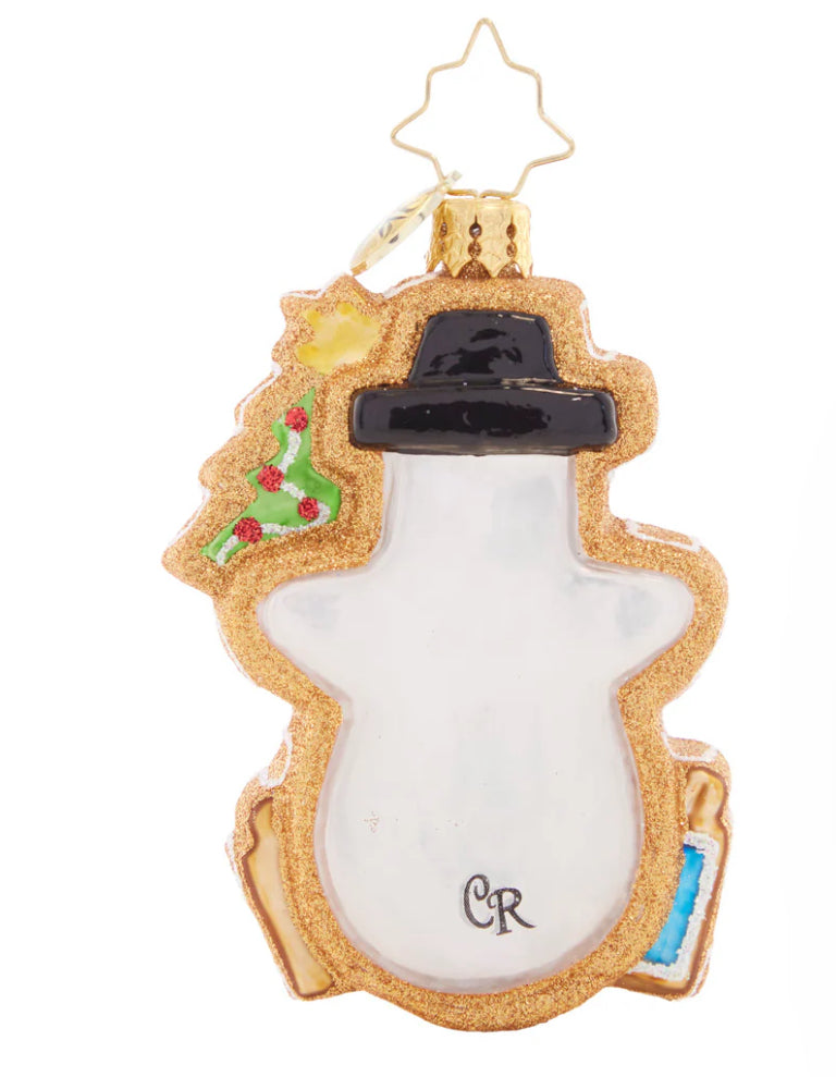 Christopher Radko "Gingerbread Snowman Gem" Ornament