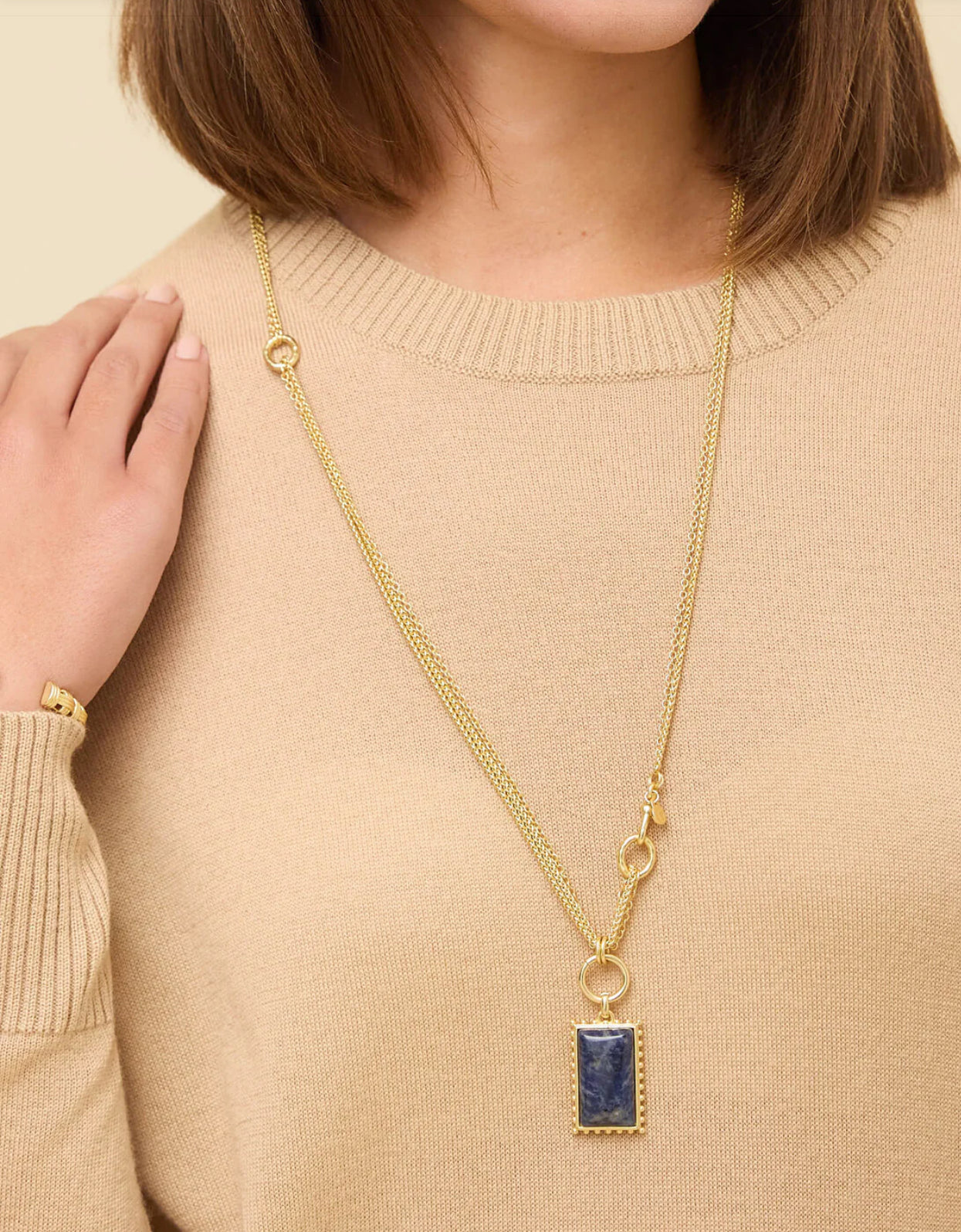 Spartina 449 Highlands Layered Necklace-20" Dark Blue