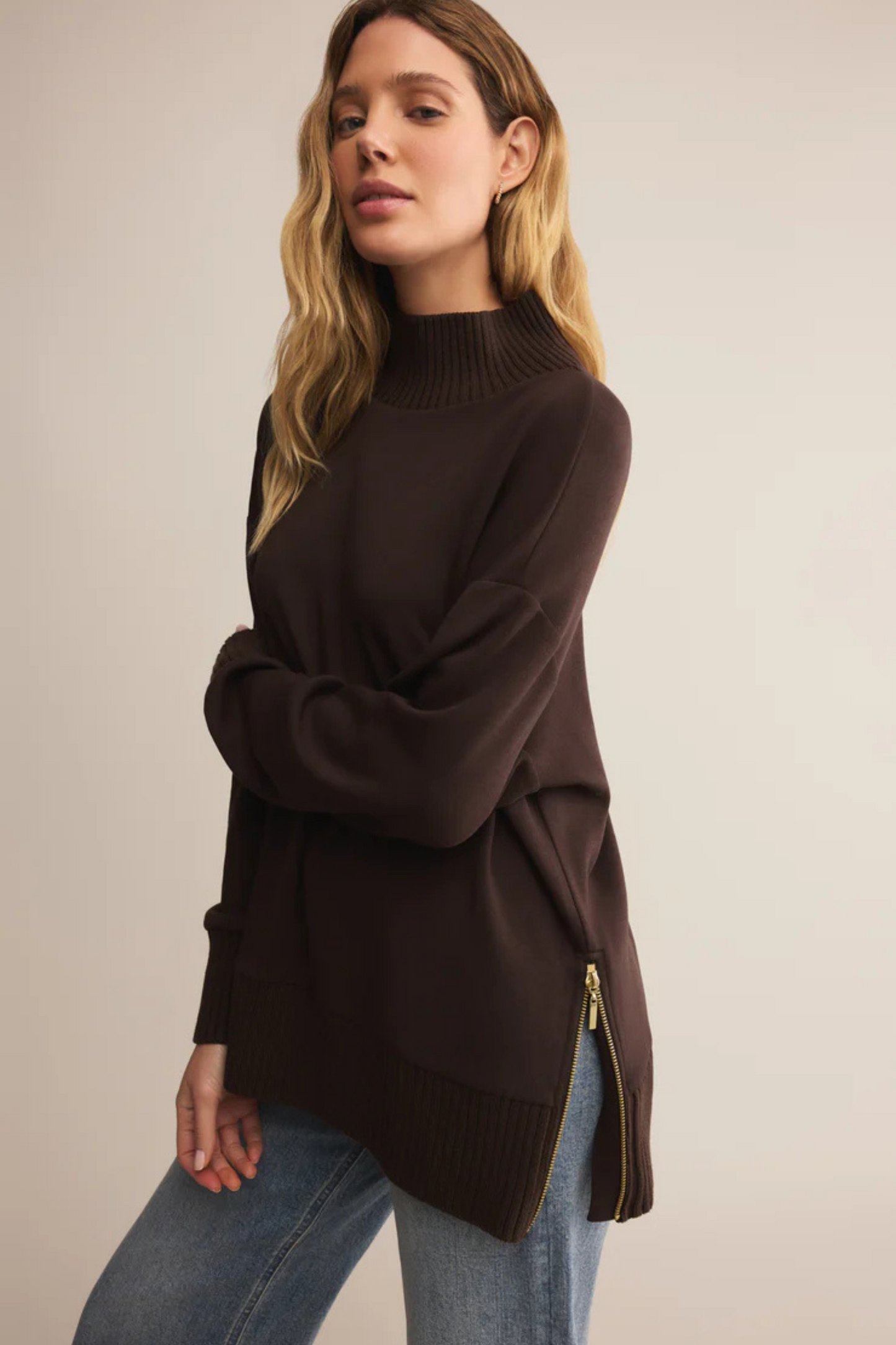Z Supply Sweatshirt - Chocolate Cherry