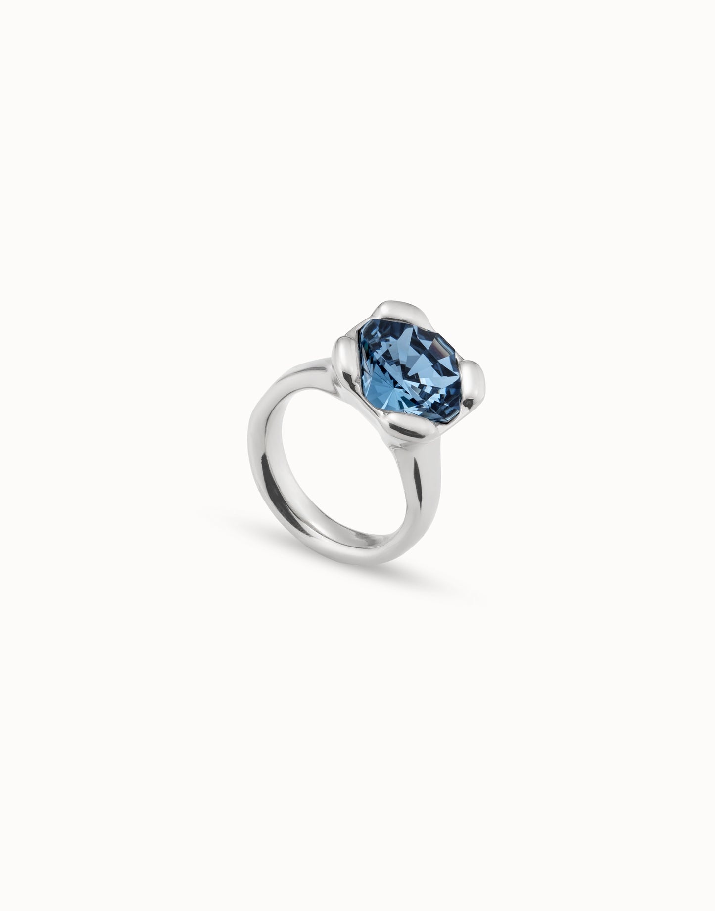 Uno de 50 "Rock n Blue" Ring-Silver