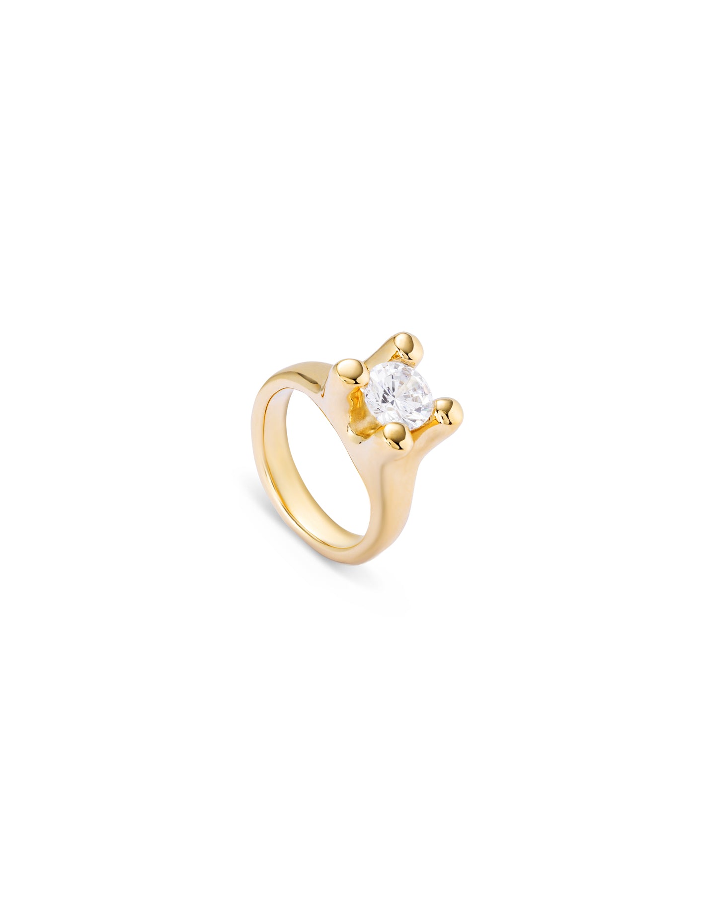 Uno de 50 "Anima" Ring- Gold (clear)