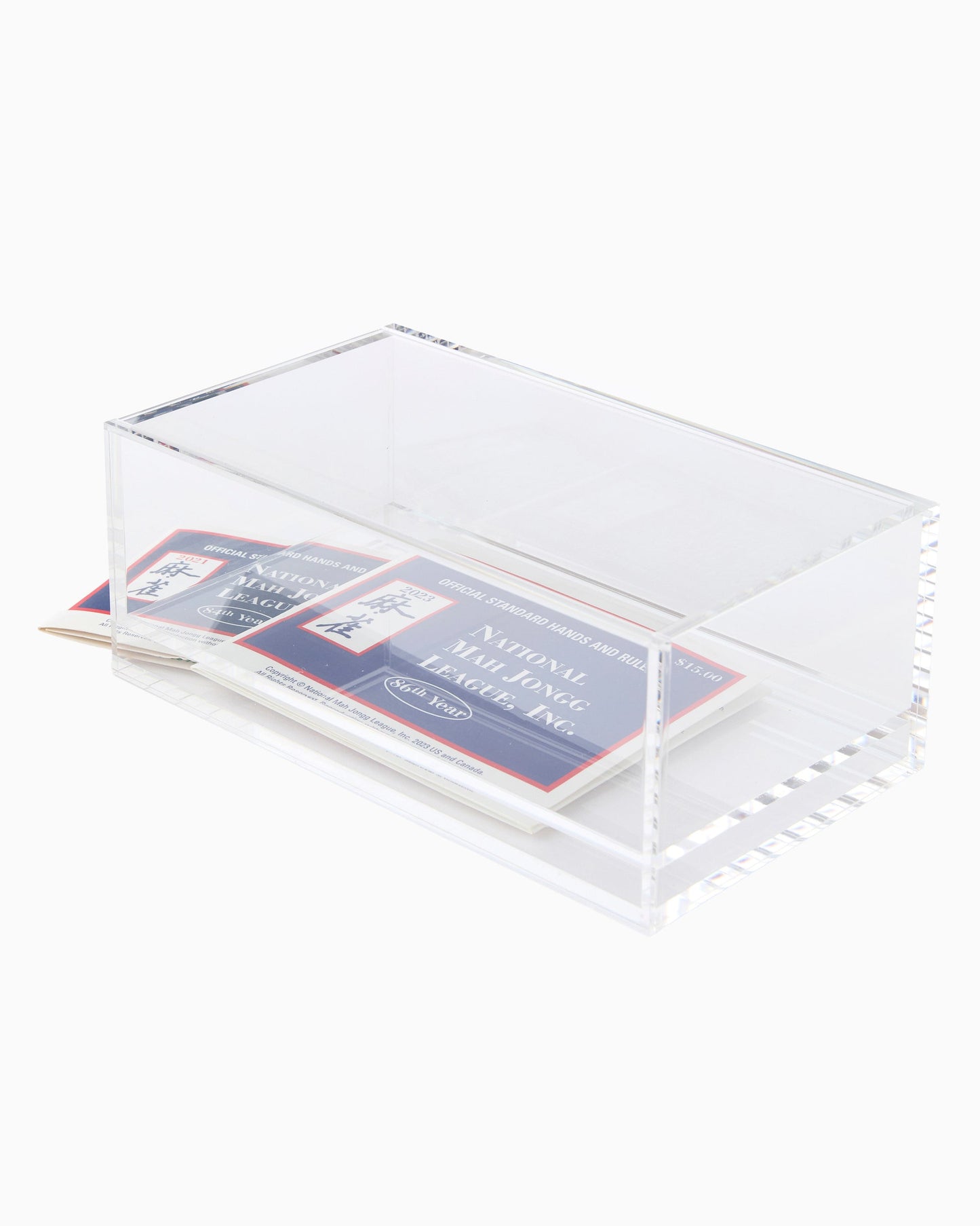 Oh My Mahjong Mahjong Acrylic Box - Clear Lid