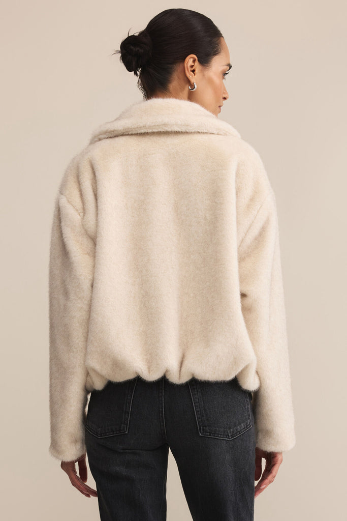 Z Supply Amethyst Fur Jacket - Crystal