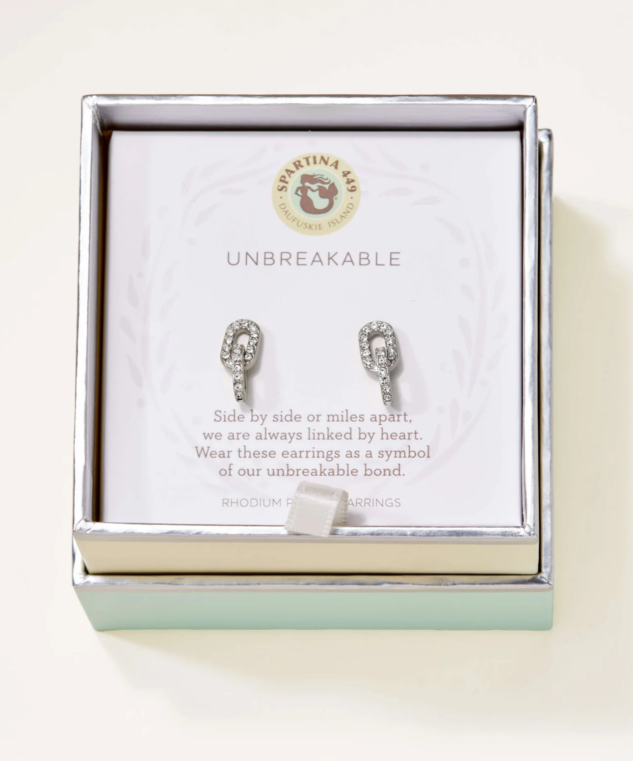 Spartina 449 Sea La Vie Stud Earring-Unbreakable/Links-Silver