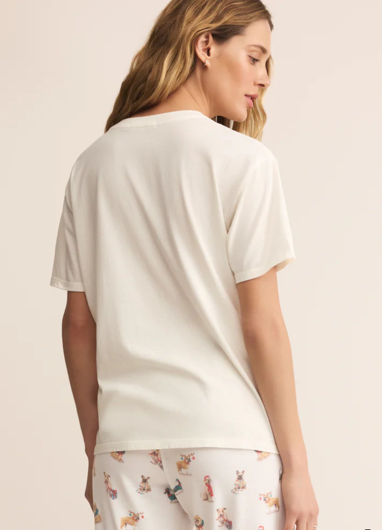 Z Supply Bestie Boyfriend Tee - Sea Salt