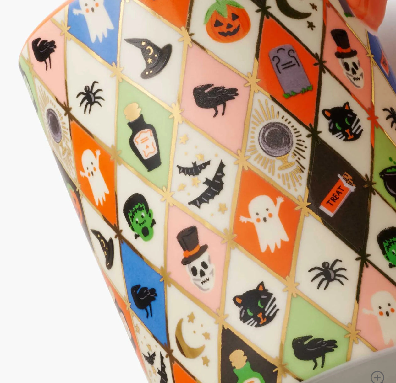 Rifle Paper Co. "Halloween Argyle" Porcelain Mug