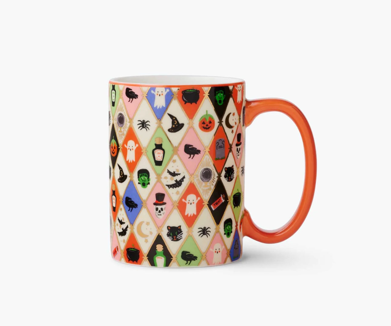 Rifle Paper Co. "Halloween Argyle" Porcelain Mug